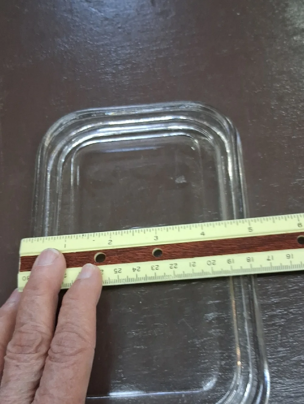 Vintage Beco Ware clear glass refrigerator storage container replacement Lid‎